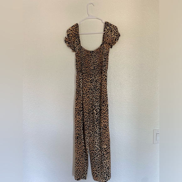 Faithfull The Brand Della Leopard Print Jumpsuit XS/2 - Picture 12 of 12